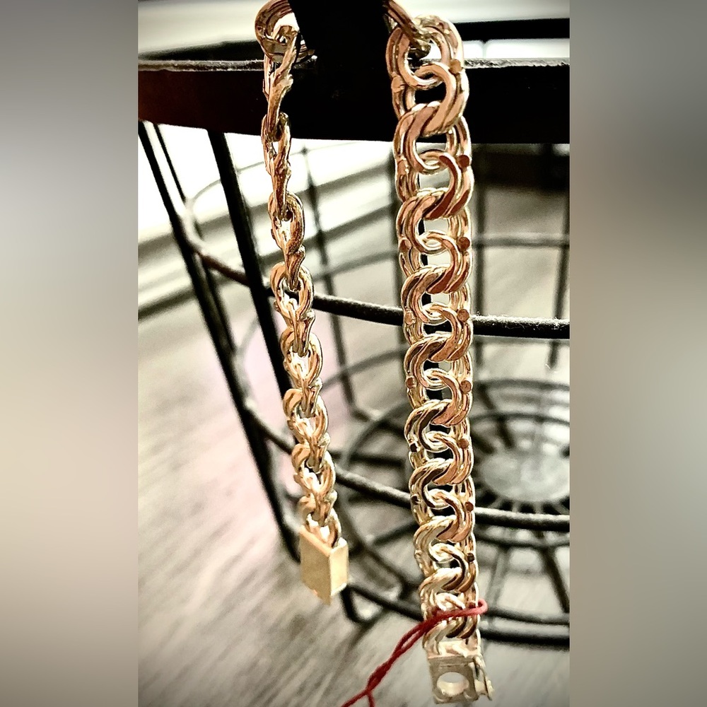 Solid Sterling Silver Chain Bracelet NWT